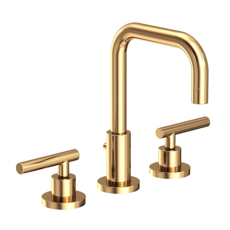 Newport Brass Widespread Lavatory Faucet in Polished Brass Uncoated (Living) 1400L-03N